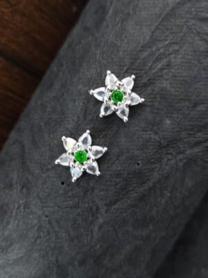 Green Stud Earring