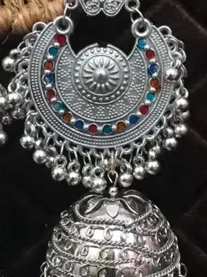 Oxidised Jhumka