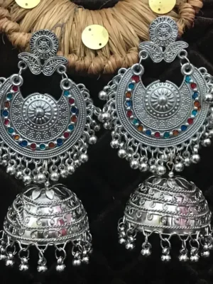 Oxidised Jhumka