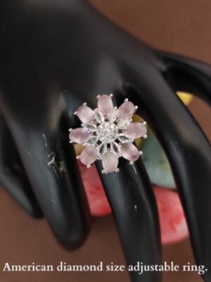 AD Aqua Pink Ring