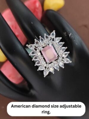 AD Aqua Pink Ring