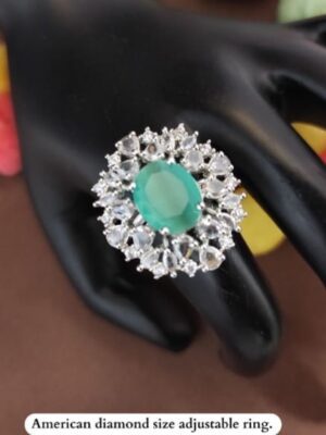 AD Aqua Green Ring