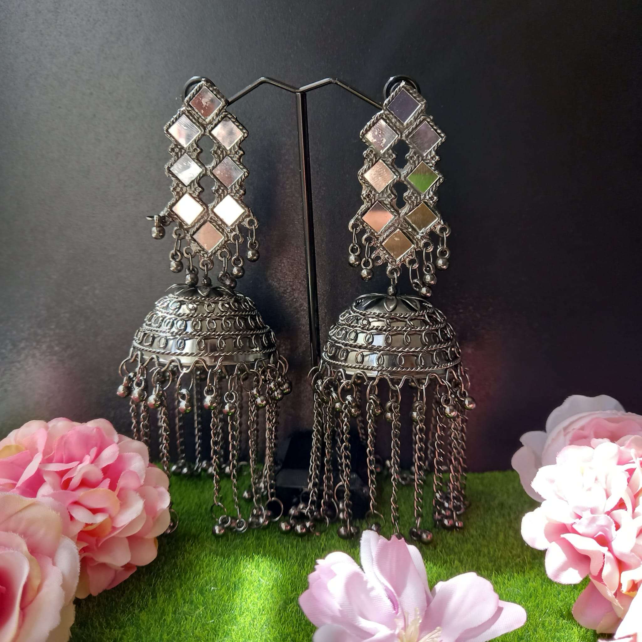 Mirror jhumka