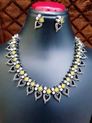 Black & Yellow Necklace Set